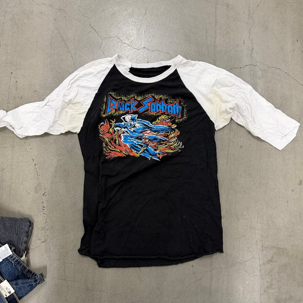 Vintage Black Sabbath Mob Rules Raglan Baseball T Shirt Size M